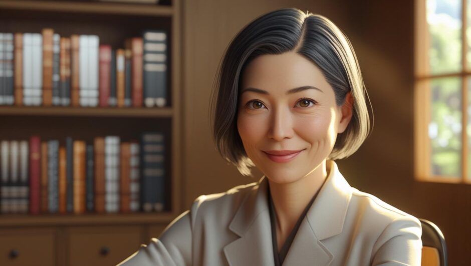 優しく賢明な40代の日本人女性